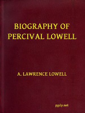 [Gutenberg 51900] • Biography of Percival Lowell